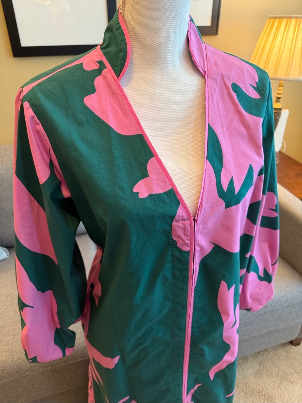 Hyacinth House Green & Pink Bold Floral Print Maxi Dress - Picture 2 of 8